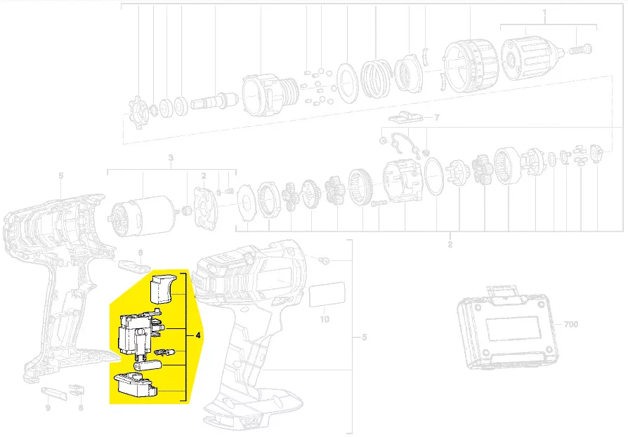 Interrupteur variateur réf. 4931440698 AEG